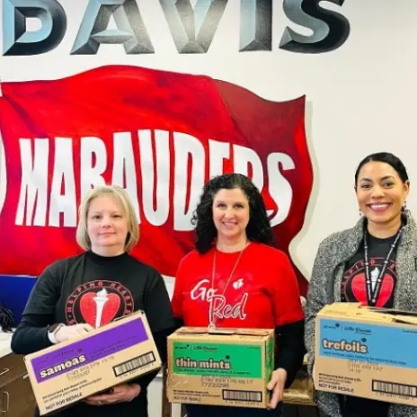 women holding boxes