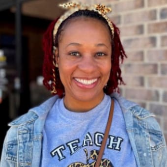 adult woman smiling
