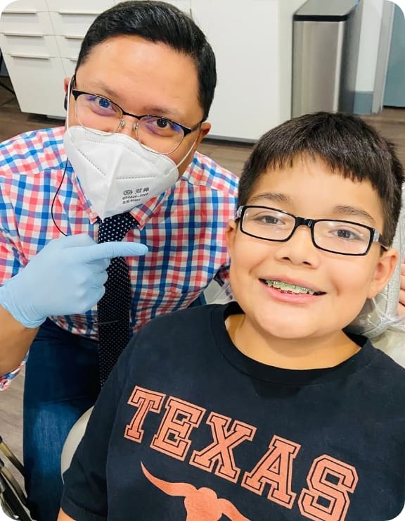 dr. kapadia with young patient