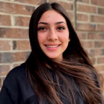 teen girl smiling
